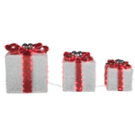 Load image into Gallery viewer, Gemmy Lighted Gift Boxes, Set of 3, LED Christmas Yard Decor
