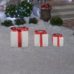 Load image into Gallery viewer, Gemmy Lighted Gift Boxes, Set of 3, LED Christmas Yard Decor
