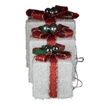 Load image into Gallery viewer, Gemmy Lighted Gift Boxes, Set of 3, LED Christmas Yard Decor
