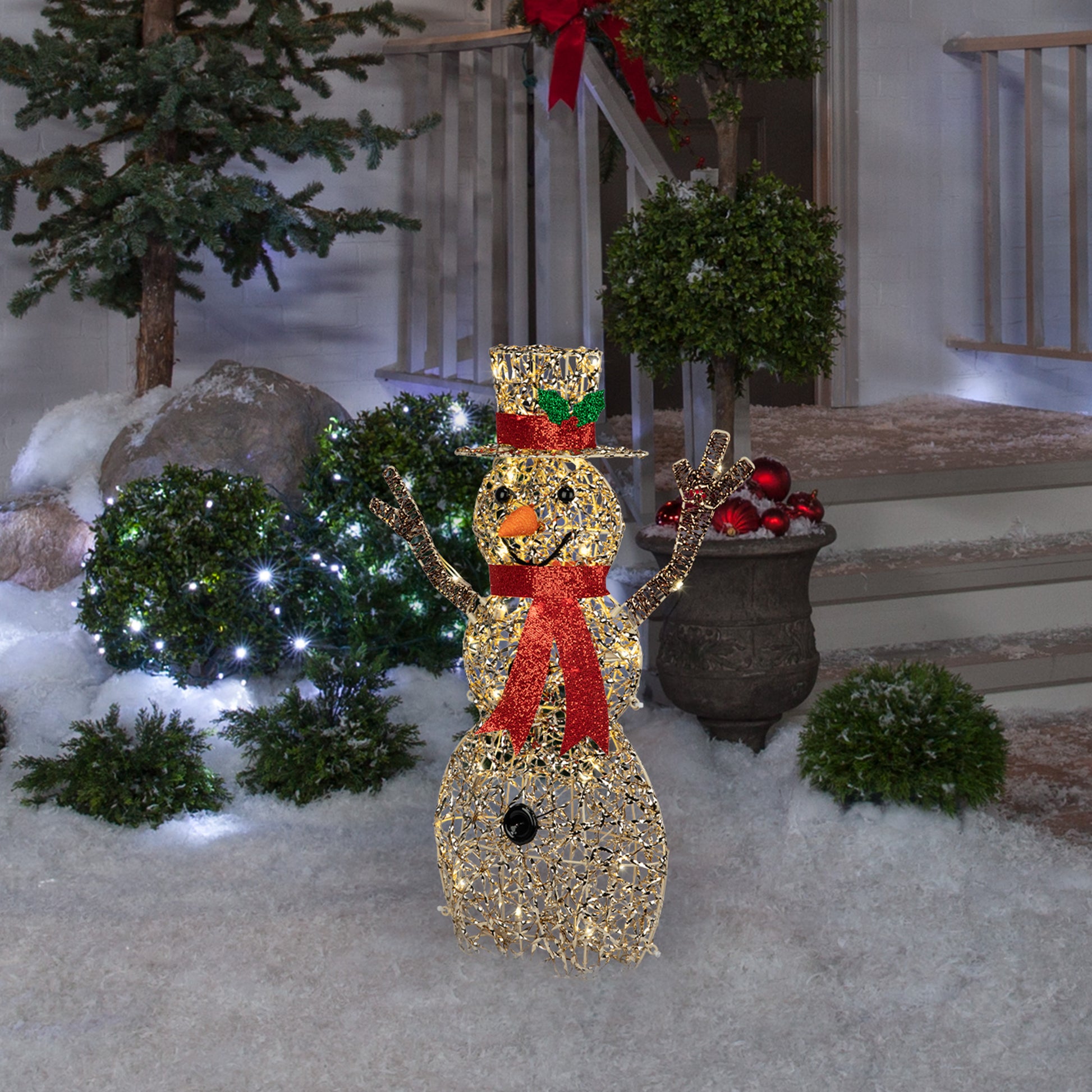 Snowman 30-Inch Pre-Lit LED Indoor/Outdoor Christmas Décor lifestyle