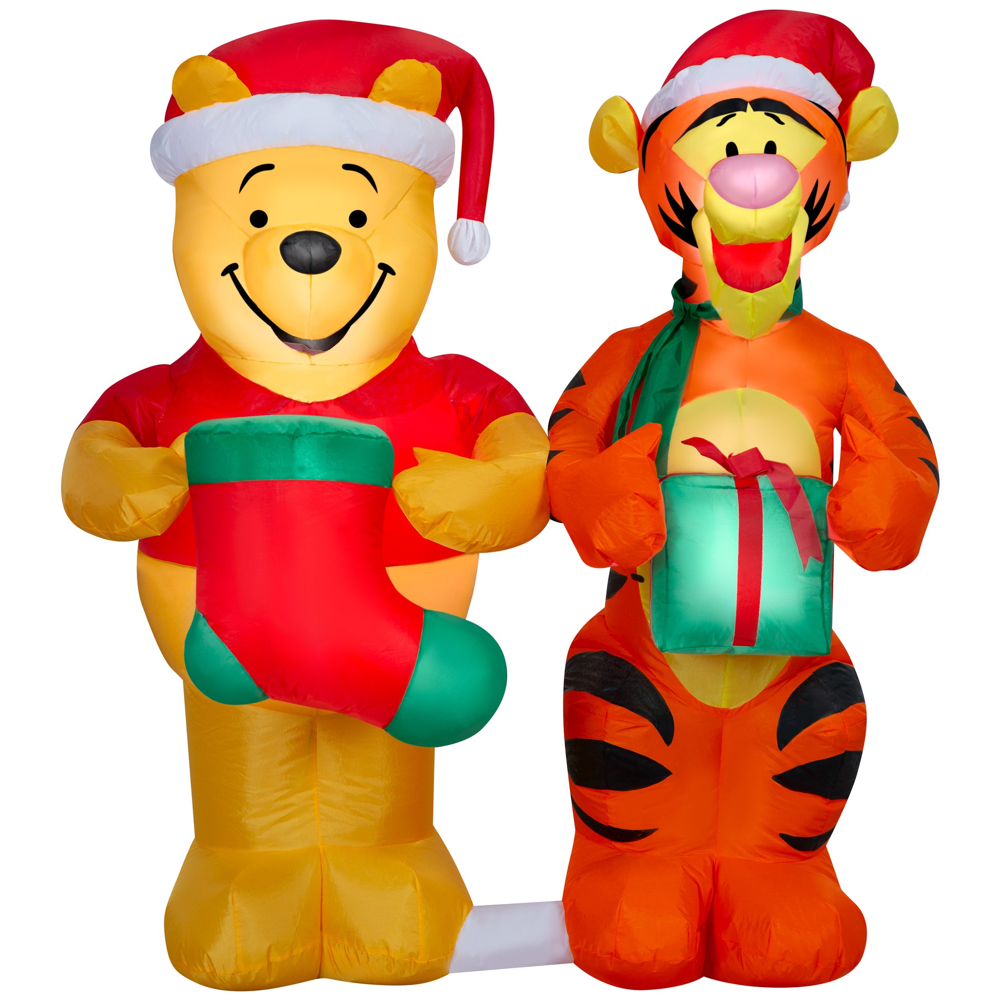 4-Ft Disney Winnie the Pooh and Tigger Scene Christmas Inflatable
