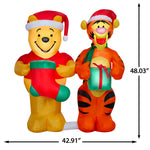 Load image into Gallery viewer, Gemmy Airblown Disney Winnie the Pooh and Tigger Scene Christmas Inflatable, 4-Ft, LED Yard Decor

