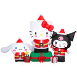 Load image into Gallery viewer, Gemmy Airblown Sanrio Hello Kitty and Friends Scene Christmas Inflatable, 4-Ft, LED Yard Decor

