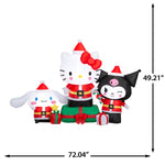 Load image into Gallery viewer, Gemmy Airblown Sanrio Hello Kitty and Friends Scene Christmas Inflatable, 4-Ft, LED Yard Decor
