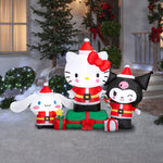 Load image into Gallery viewer, Gemmy Airblown Sanrio Hello Kitty and Friends Scene Christmas Inflatable, 4-Ft, LED Yard Decor
