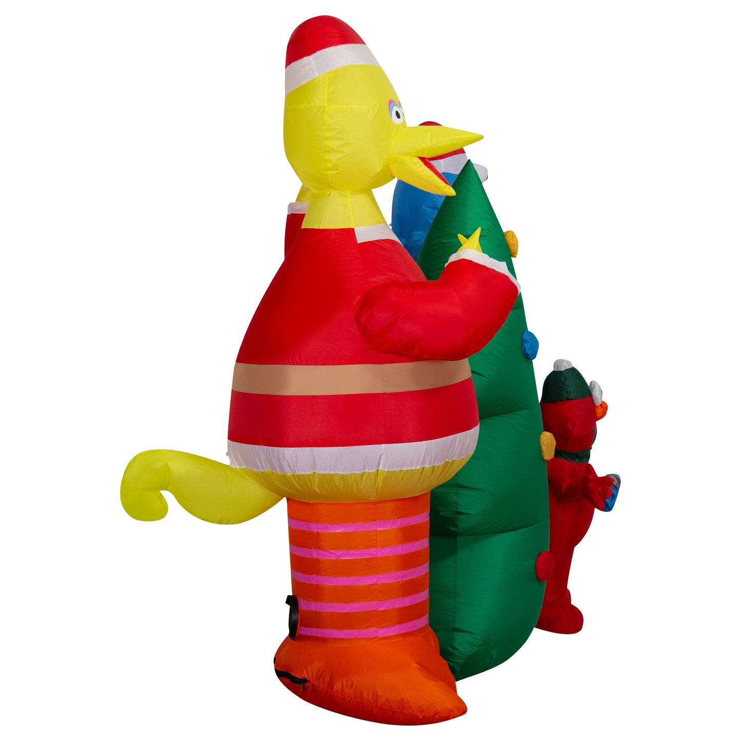 5.5-Ft Sesame Street Elmo, Big Bird and Cookie Monster Scene Christmas Inflatable image 4