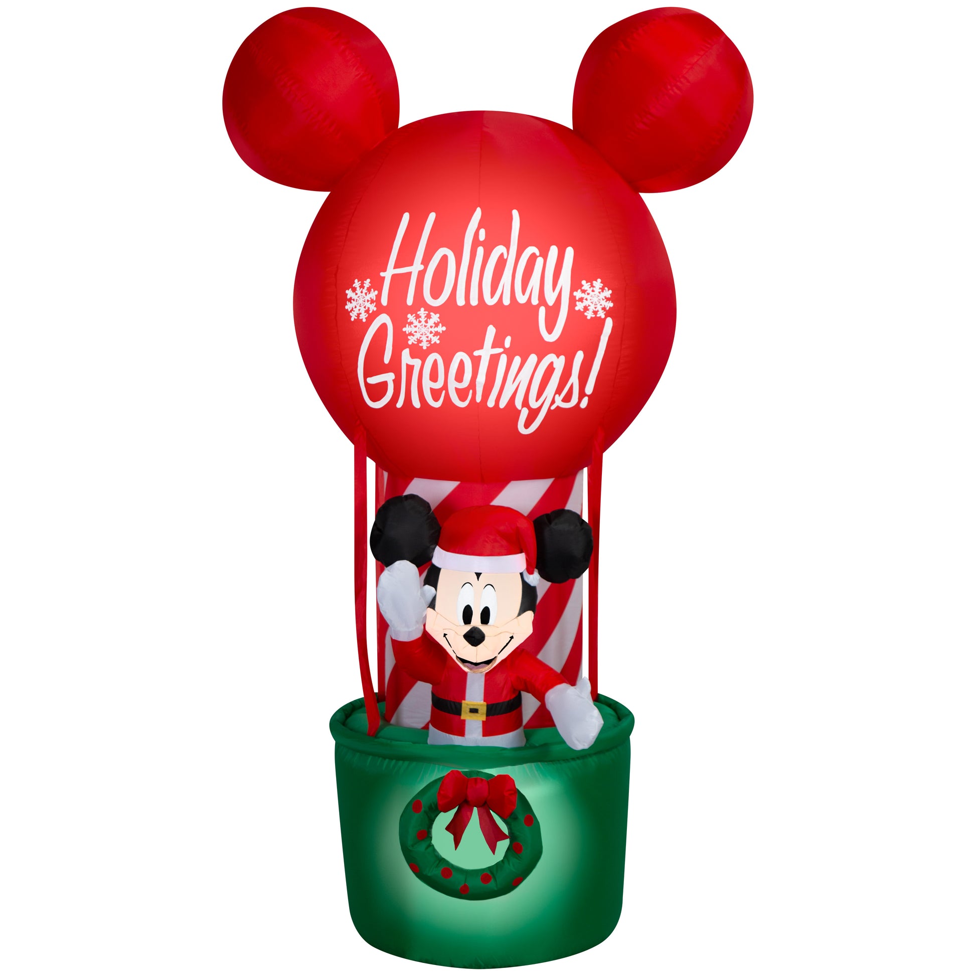 7-Ft Disney Mickey Hot Air Balloon Christmas Inflatable