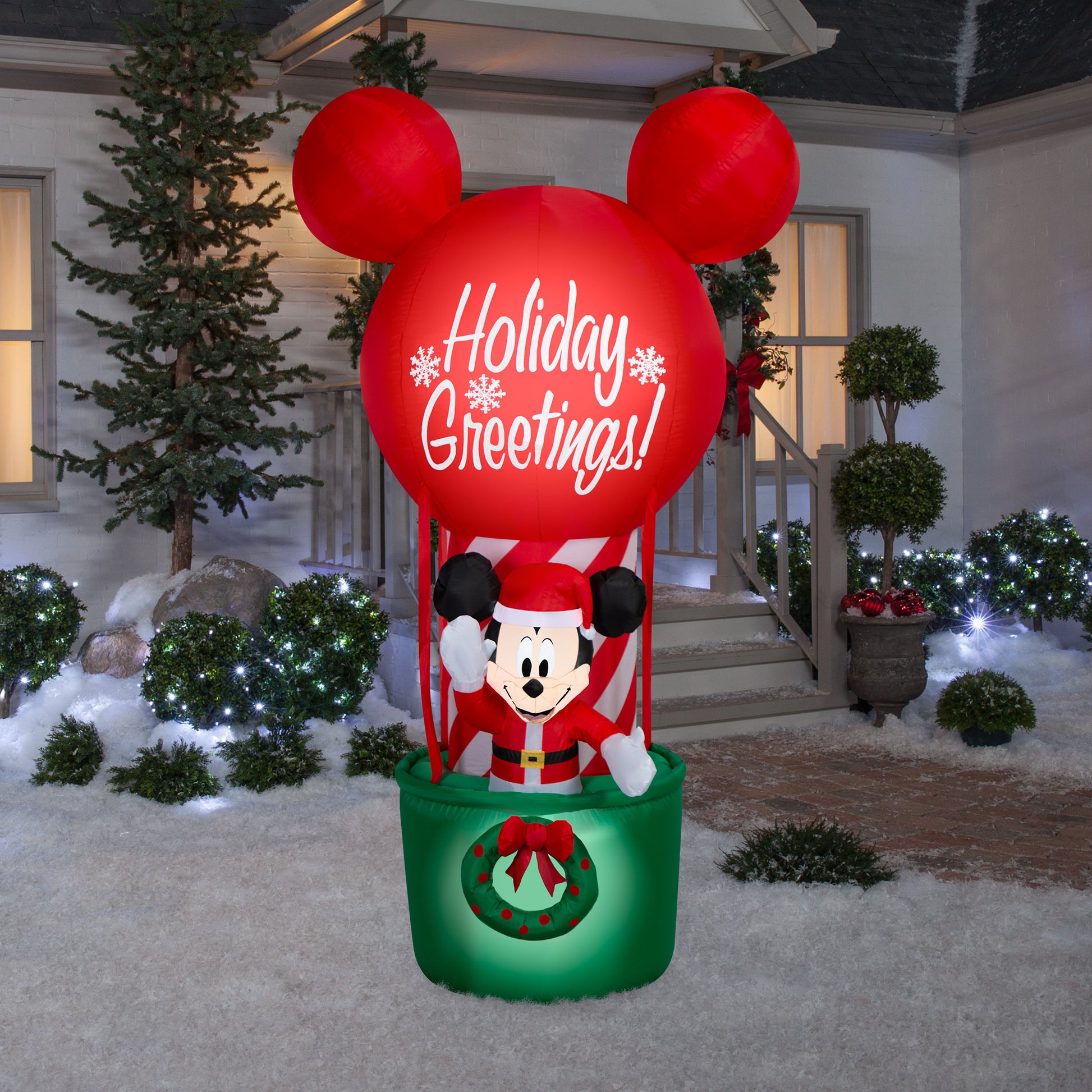 7-Ft Disney Mickey Hot Air Balloon Christmas Inflatable lifestyle