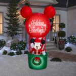 Load image into Gallery viewer, Gemmy Airblown Disney Mickey Hot Air Balloon Christmas Inflatable, 7-Ft, LED Yard Decor
