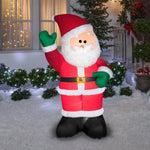 Load image into Gallery viewer, 6&#39; Airblown Mixed Media Santa Christmas Inflatable
