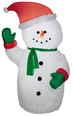 Load image into Gallery viewer, Gemmy Christmas Airblown Inflatable Mixed Media Snowman, 6 ft Tall
