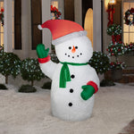 Load image into Gallery viewer, Gemmy Christmas Airblown Inflatable Mixed Media Snowman, 6 ft Tall
