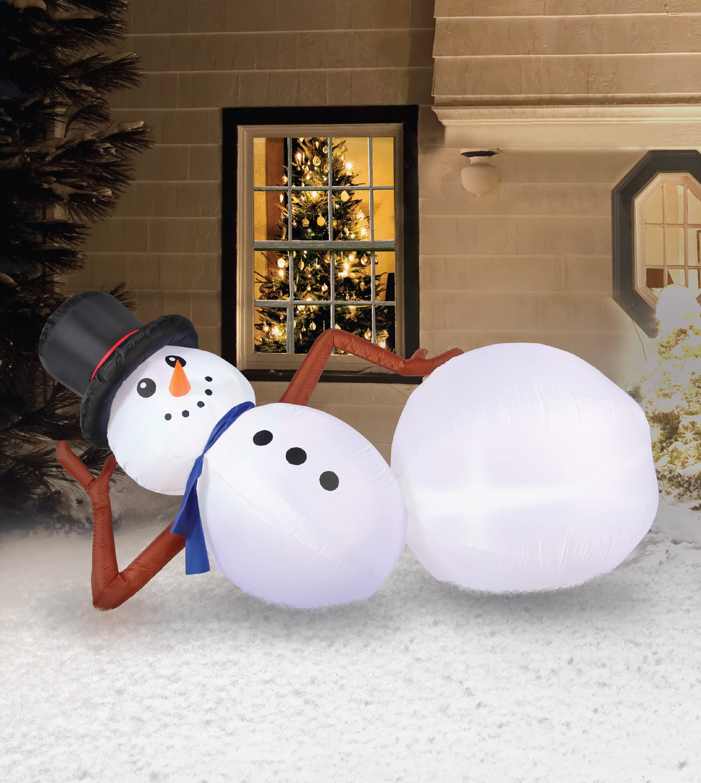 6.5' Inflatable Snowman lifestyle
