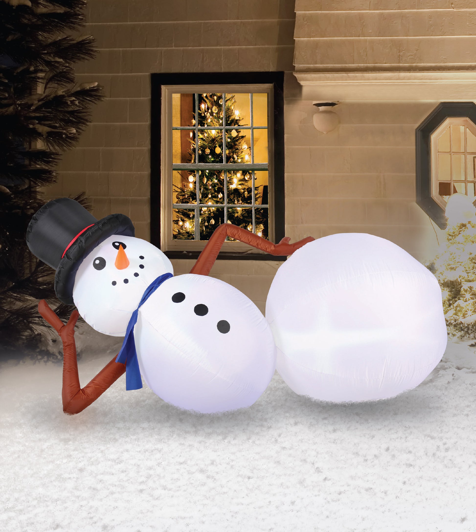 6.5' Inflatable Snowman lifestyle