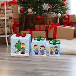 Load image into Gallery viewer, Peanuts 8 10 12in Peanuts PreLit LED Presents Printed Carolers, Blue
