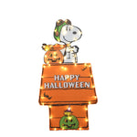 Load image into Gallery viewer, Peanuts 36in Peanuts L2D PreLit LED Snoopy Halloween Doghouse, Orange
