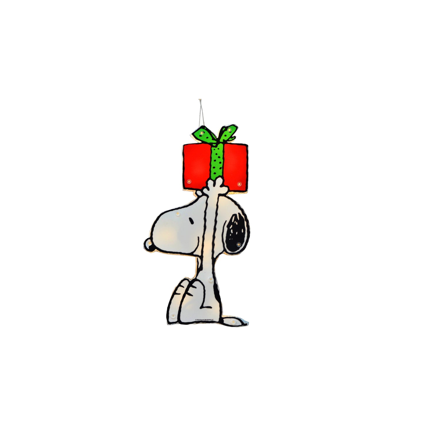 Peanuts 12in Peanuts 2 PC PreLit LED Holiday Window Décor Snoopy and Charlie Brown image 4