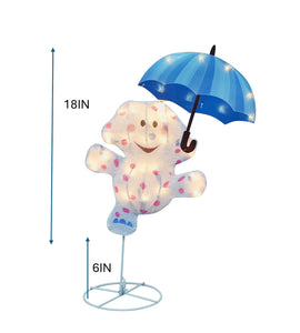 Rudolph  24in Rudolph 2D PreLit LED Misfit Elephant, Pink
