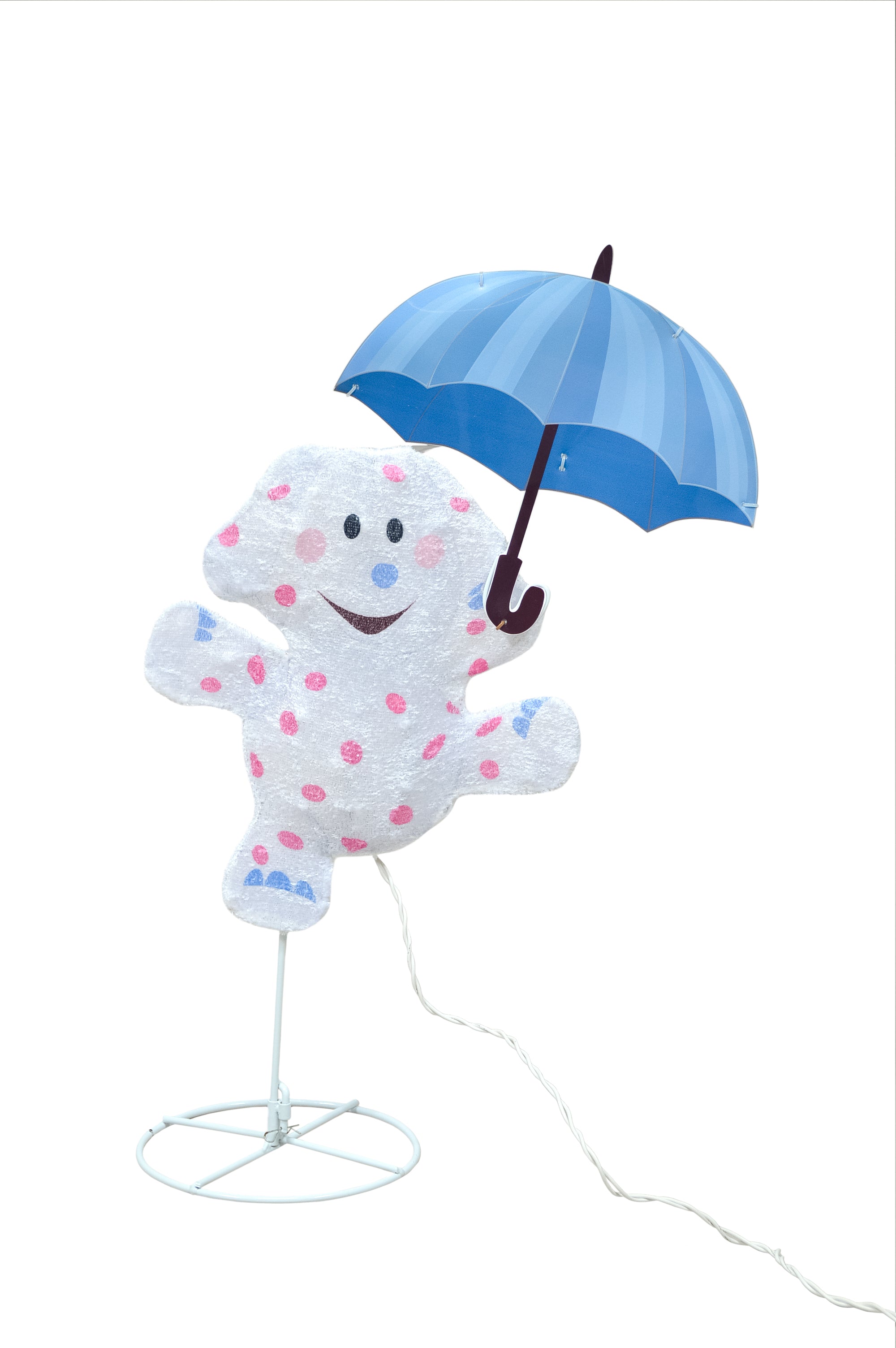 Rudolph  24in Rudolph 2D PreLit LED Misfit Elephant, Pink