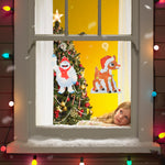 Load image into Gallery viewer, Rudolph  12in Rudolph Window Décor, White
