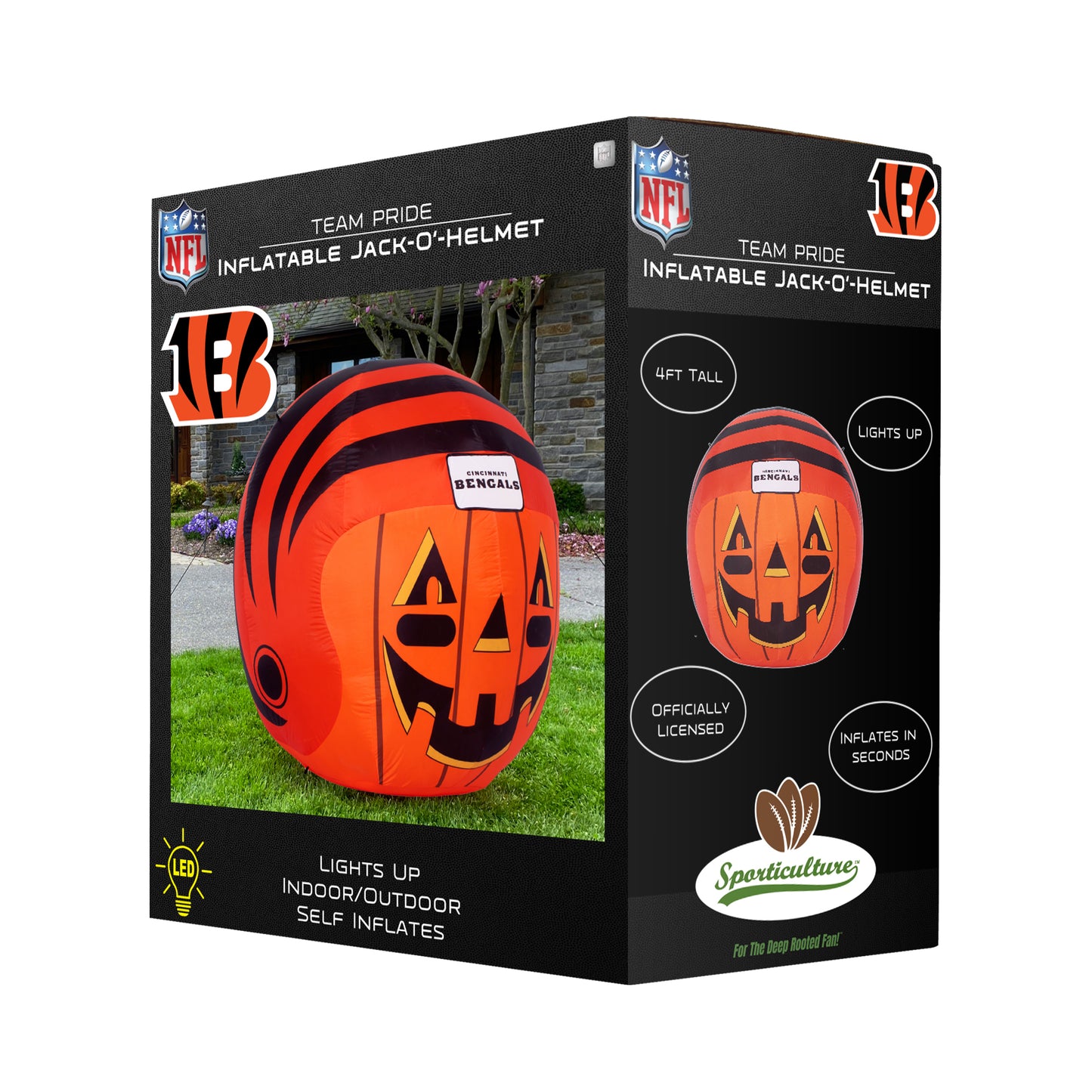 Cincinnati Bengals Inflatable Jack-O' Helmet
