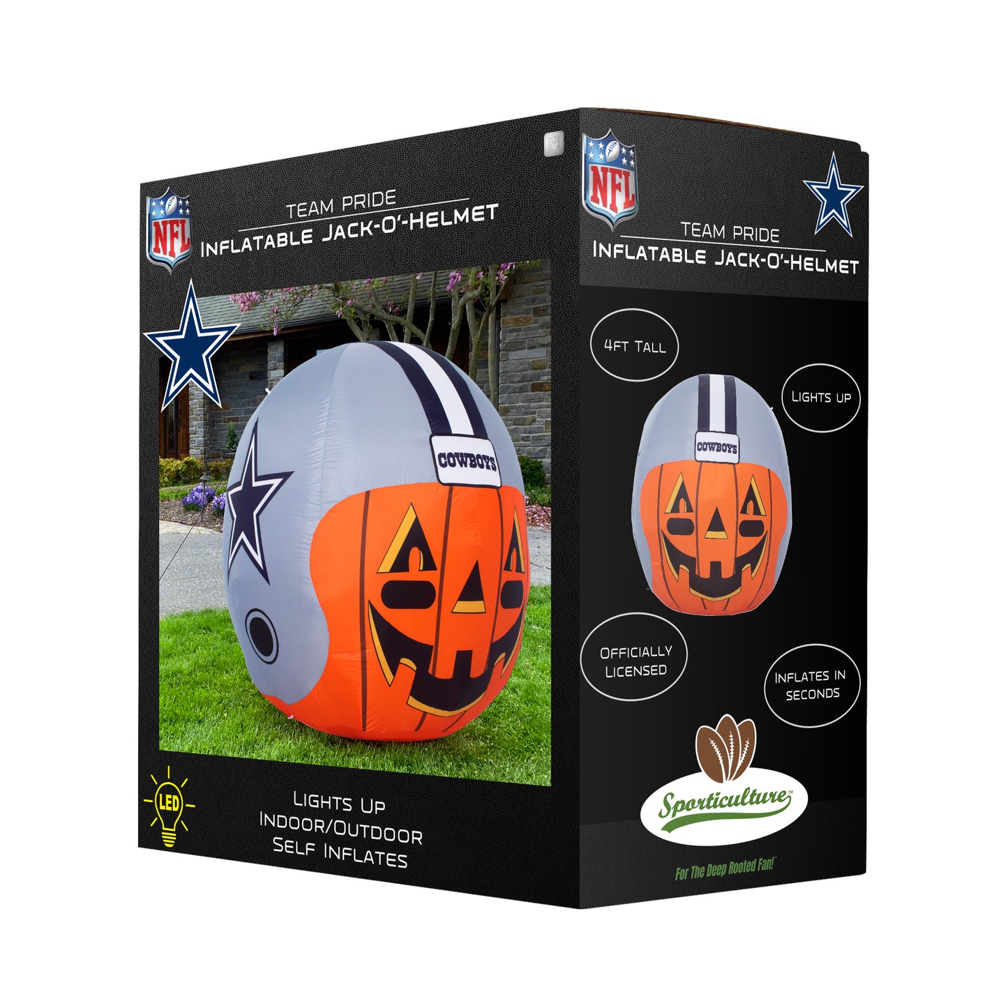 Dallas Cowboys Inflatable Jack-O' Helmet