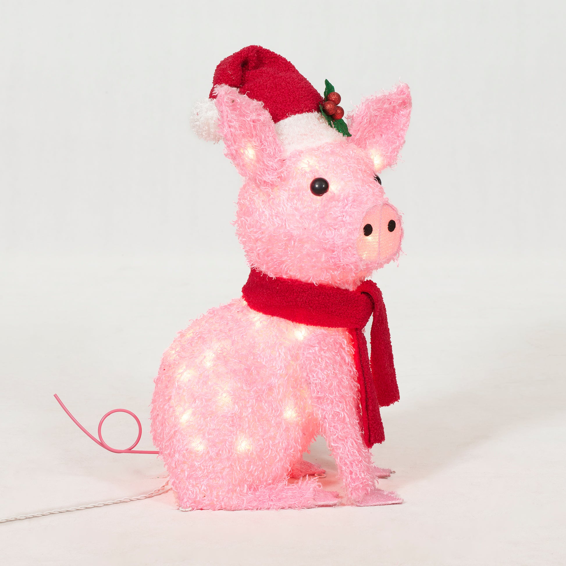 22-Inch Plush Pig Christmas Décor image 5