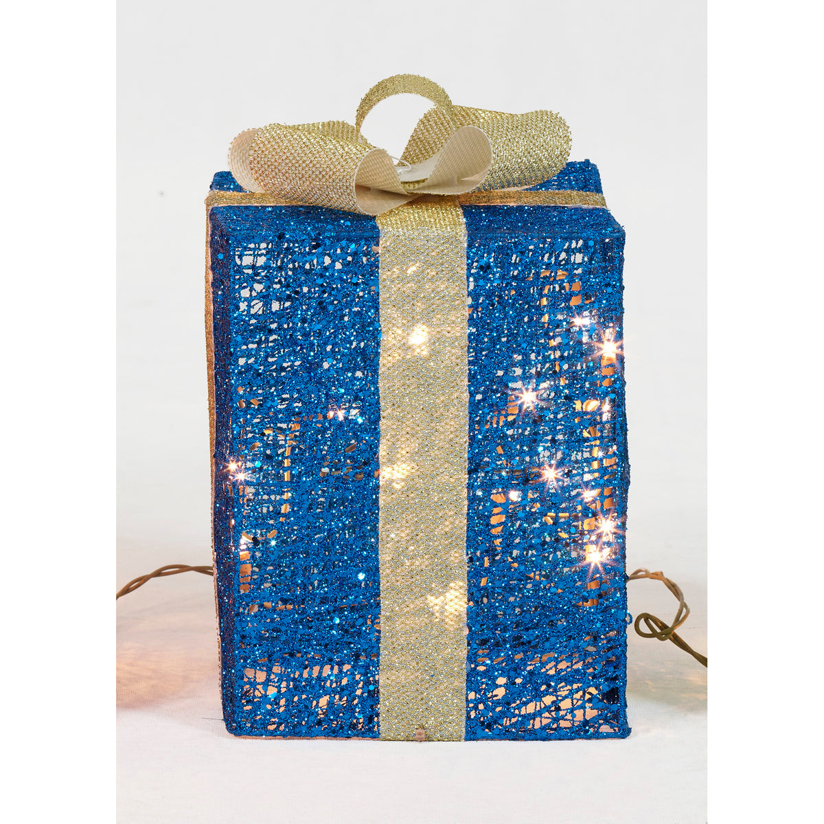 Everstar Set Of 3 Glittering Thread Gift Box Sculpture, Red – Seasons ...