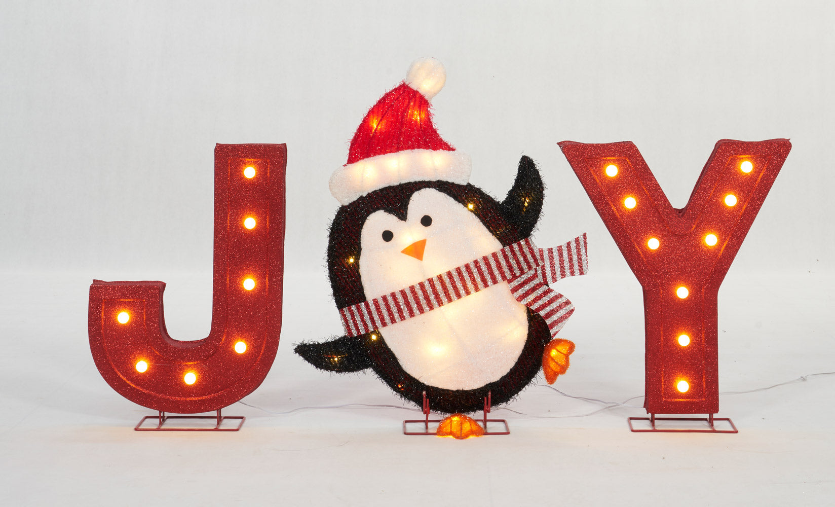 18-1/2-Inch LED Joy Sign Sculpture Christmas Décor