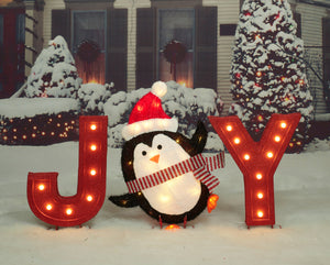 18-1/2" UL LED Joy Sign Sculpture