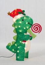 Load image into Gallery viewer, 26&quot; UL Dinosaur With Peppermint Sculpture
