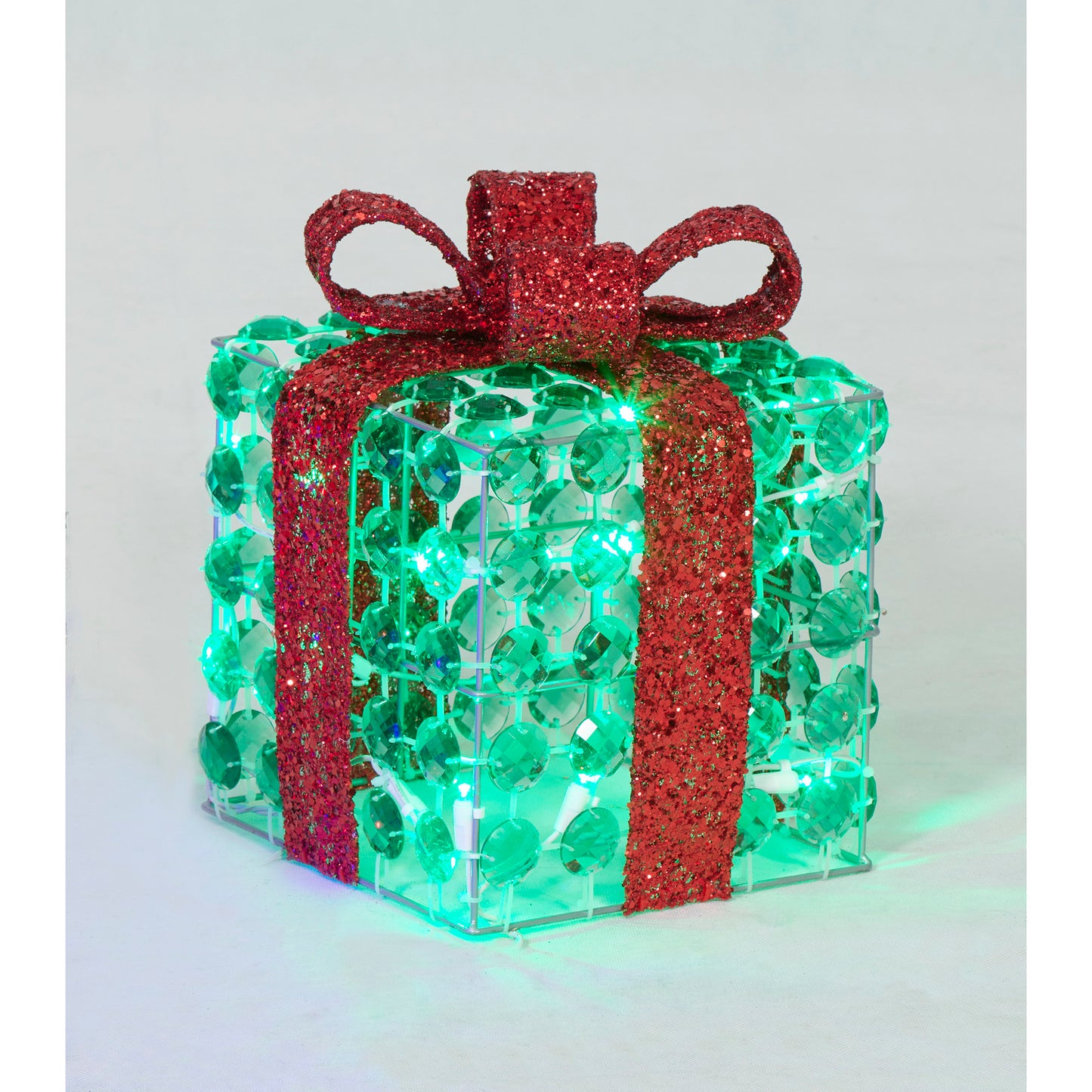 Set of 3 Random-Twinkle LED Diamond Beads Gift Box Sculpture Christmas Décor image 4
