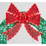 Load image into Gallery viewer, Everstar 36in Random Twinkle Led Diamond Beads Wreath Sculpture, Green
