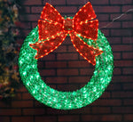 Load image into Gallery viewer, Everstar 36in Random Twinkle Led Diamond Beads Wreath Sculpture, Green
