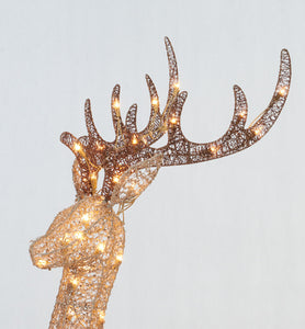 Set Of 2 UL Buck And Sleigh Sculpture