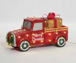 Load image into Gallery viewer, Everstar 28&quot; UL LED TRUCK WITH GIFT BOX SCULPTURE, Red
