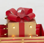 Load image into Gallery viewer, Everstar 28&quot; UL LED TRUCK WITH GIFT BOX SCULPTURE, Red
