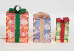 Load image into Gallery viewer, Everstar SET OF 3 UL MULTI GIFT BOX SCULPTURE, Red
