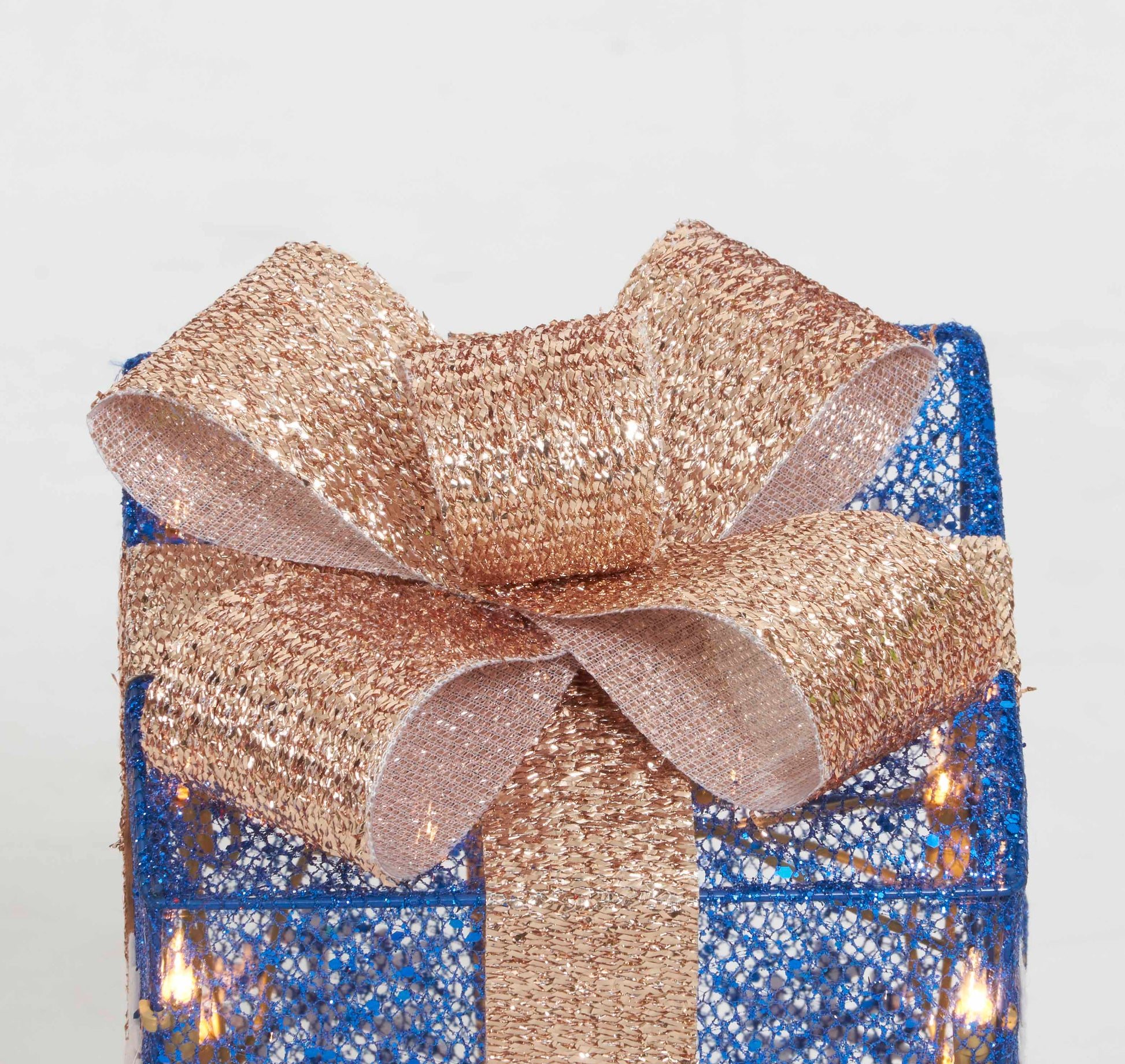 Set of 3 Multi Gift Box Sculpture Christmas Décor image 5