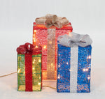 Load image into Gallery viewer, Set Of 3 UL Gift Box Sculpture
