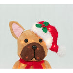 Load image into Gallery viewer, Everstar 22in Plush Sitting Bulldog With Hat Sculpture, Brown
