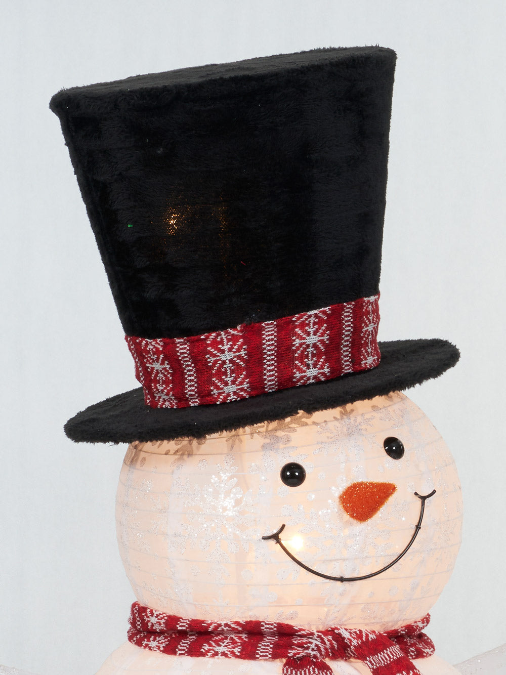 60-Inch Pop-Up Snowman With Candy Cane Sculpture Christmas Décor image 3