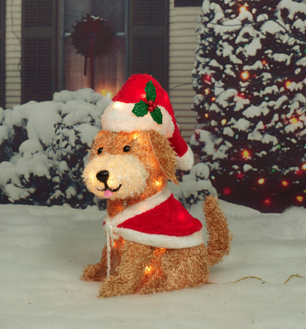20-Inch Dog In Cloak Sculpture Christmas Décor image 6