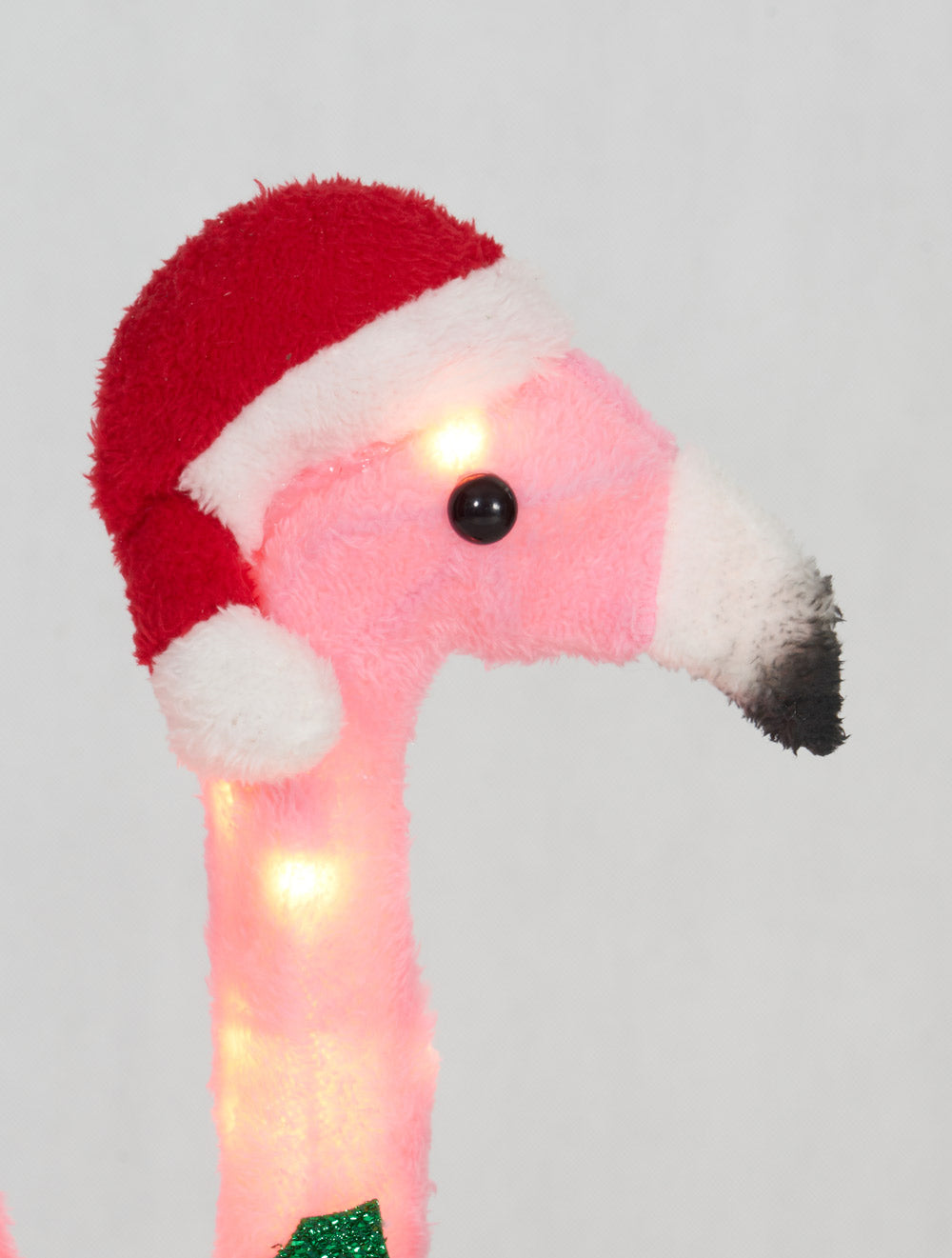 32-Inch Plush Flamingo Sculpture Christmas Décor image 4