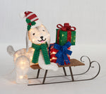 Load image into Gallery viewer, 31-1/2&quot; UL Plush Dog And Sleigh Sculpture
