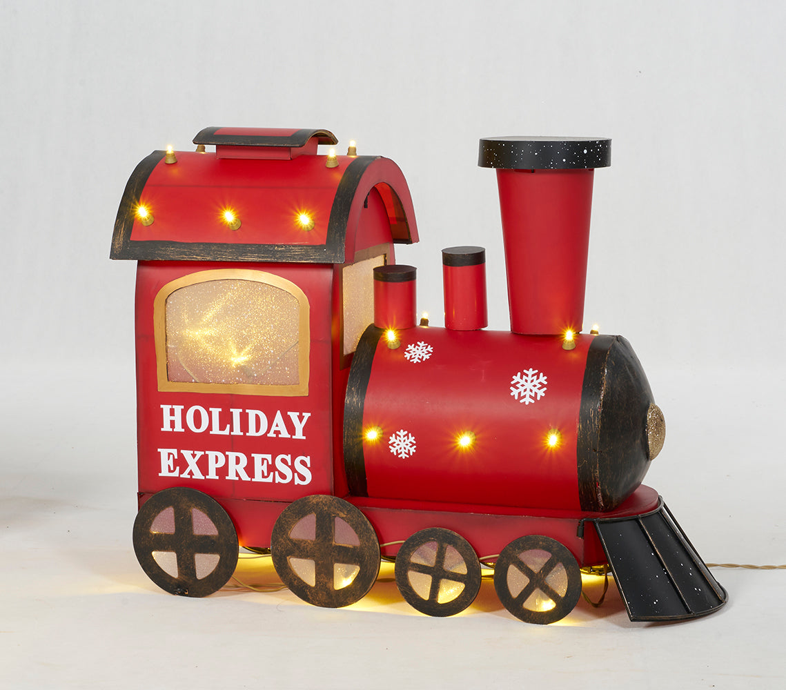 Set of 3 LED Train Sculpture Christmas Décor image 3