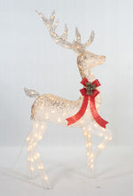 Load image into Gallery viewer, Set Of 2 UL Ombre Glittering Thread Buck And Doe Sculpture
