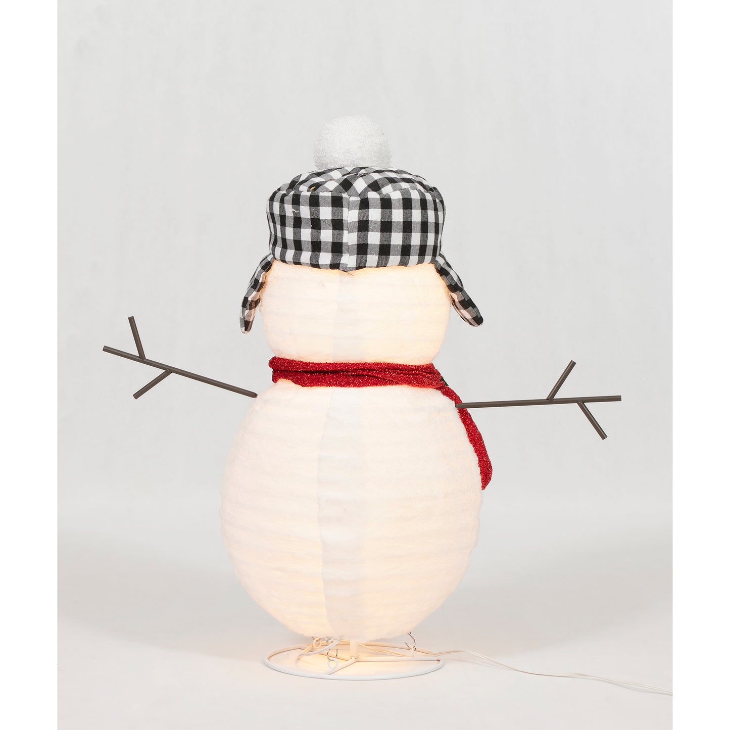 30-Inch Pop Up Plush Snowman Sculpture Christmas Décor image 5