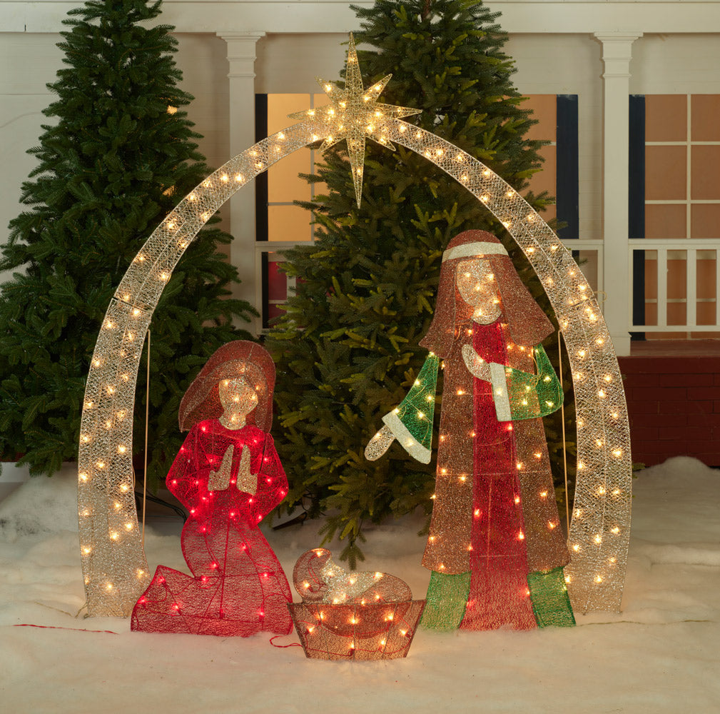 66-Inch Set of 4 Nativity Set Sculpture Christmas Décor image 6