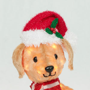 Everstar 19in  Plush Baby Labrador Sculpture, Brown